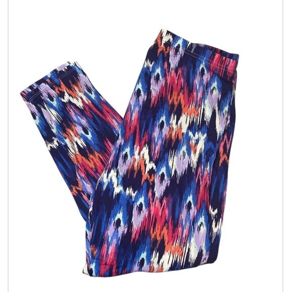 Paint Brush Purple Rose two pack leggings - Picture 2 of 5